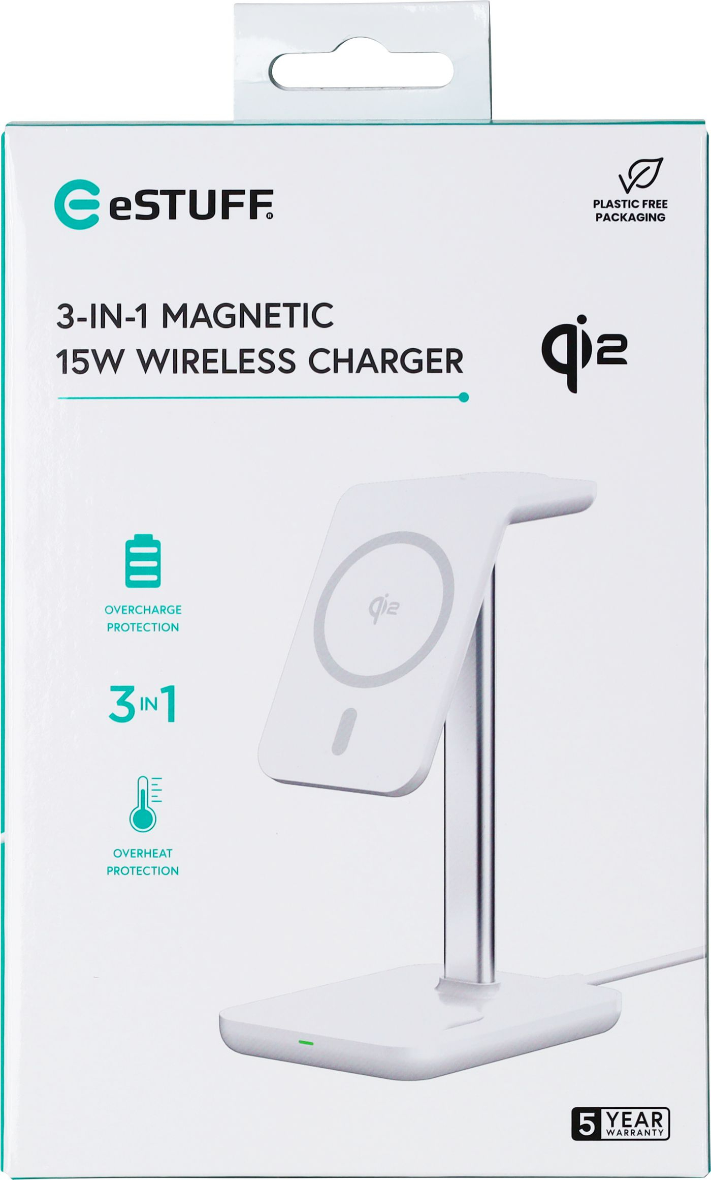 eSTUFF ES638310 mobile device charger Smartphone Aluminium AC Wireless charging Fast charging Indoor – image 8