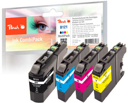 Peach PI500-163 ink cartridge 4 pc(s) Compatible Standard Yield Black, Cyan, Magenta, Yellow