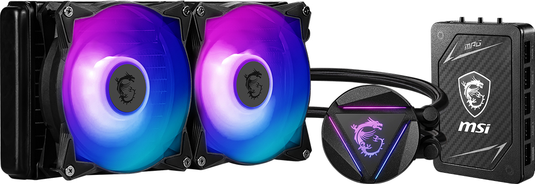 MSI MAG CORELIQUID 240RH CPU AIO Cooler + Hub '240mm Radiator, ARGB Hub – image 5