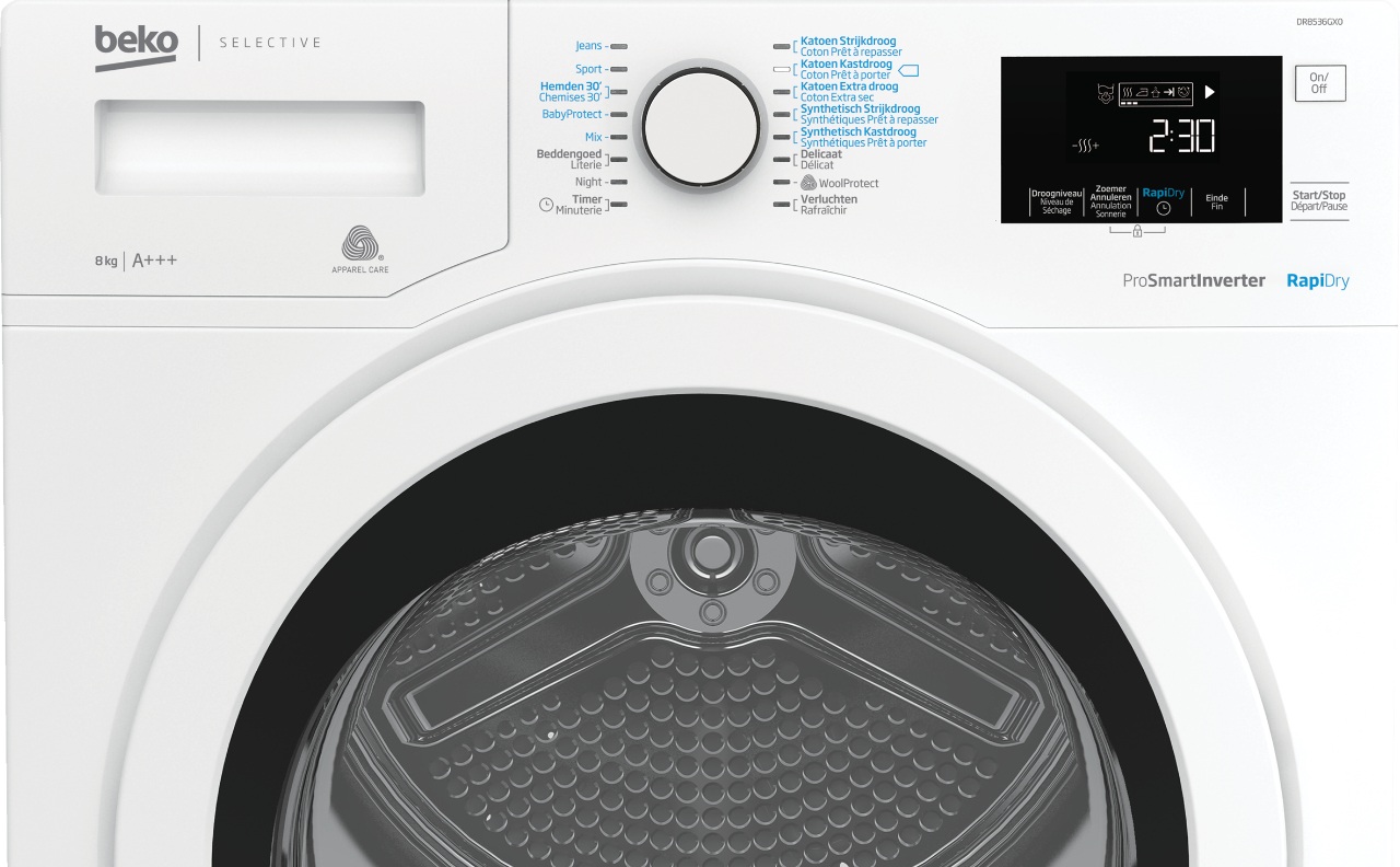 Beko DR8536GX0 tumble dryer Freestanding Front-load – image 3