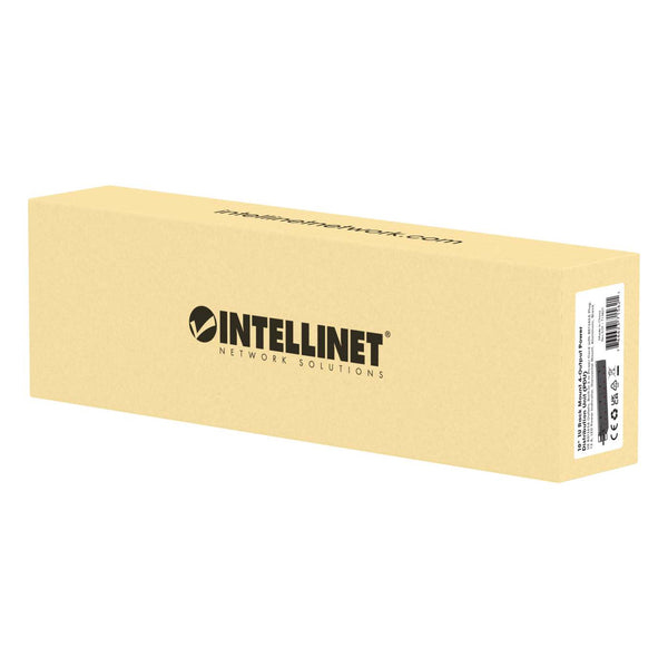 Intellinet 10" 1U PDU 4-way UK, With Indicator, Rackmount, Power Distribution Unit, UK 3-pin outlets, 3m power cord, output – image 2
