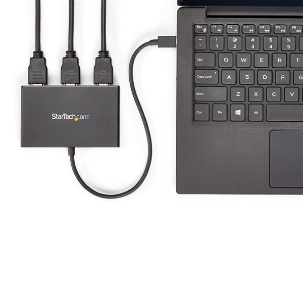 StarTech.com 3-Port Multi Monitor Adapter - USB-C to 3x HDMI Video Splitter - USB Type-C to HDMI MST Hub - Dual 4K – image 5