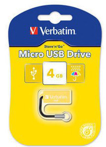 Verbatim Micro USB Drive 4GB - Sunkissed Yellow – image 3