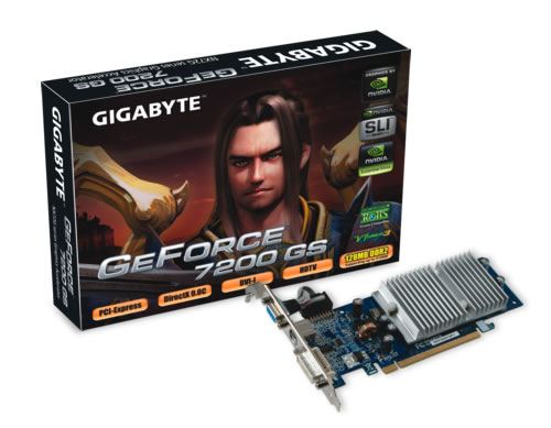 GIGABYTE GV-NX72G512P1 graphics card GeForce 7200 GS GDDR2