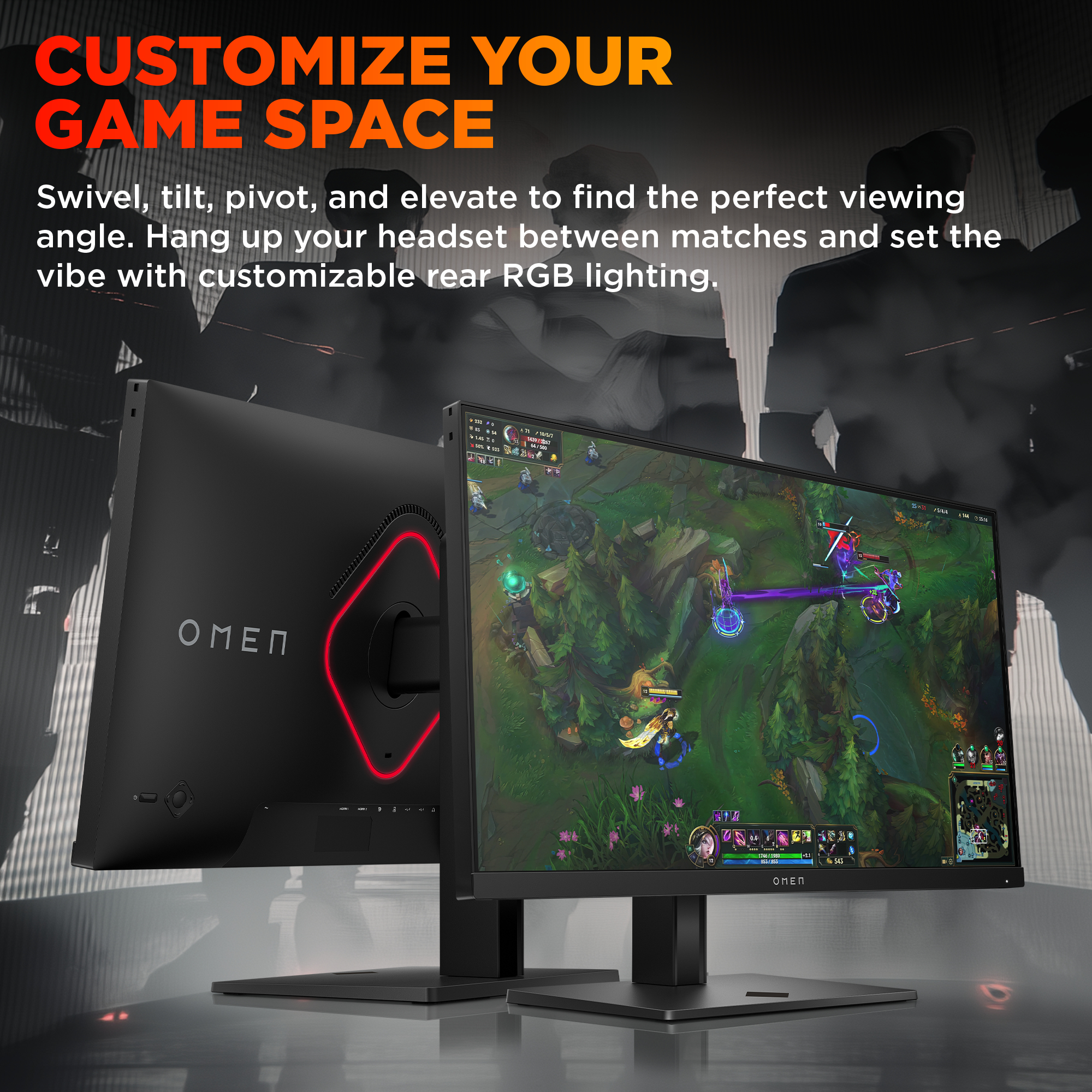 HP OMEN 24.5inch FHD 360Hz Gaming Monitor - OMEN 25 – image 8