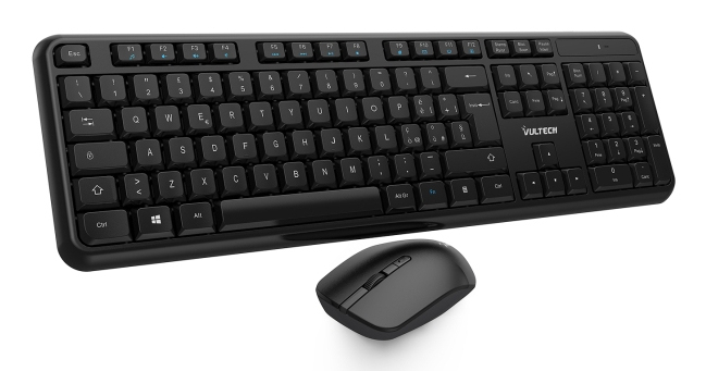 Vultech KM-811W tastiera Mouse incluso Ufficio Wireless a …