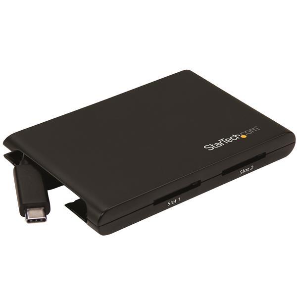 StarTech.com Dual-Slot SD Card Reader/Writer - USB 3.0 with USB-C - SD 4.0, UHS II – image 2