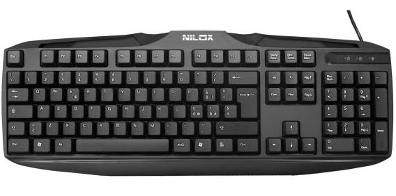 Nilox KT30U keyboard Home USB QWERTY Italian Black
