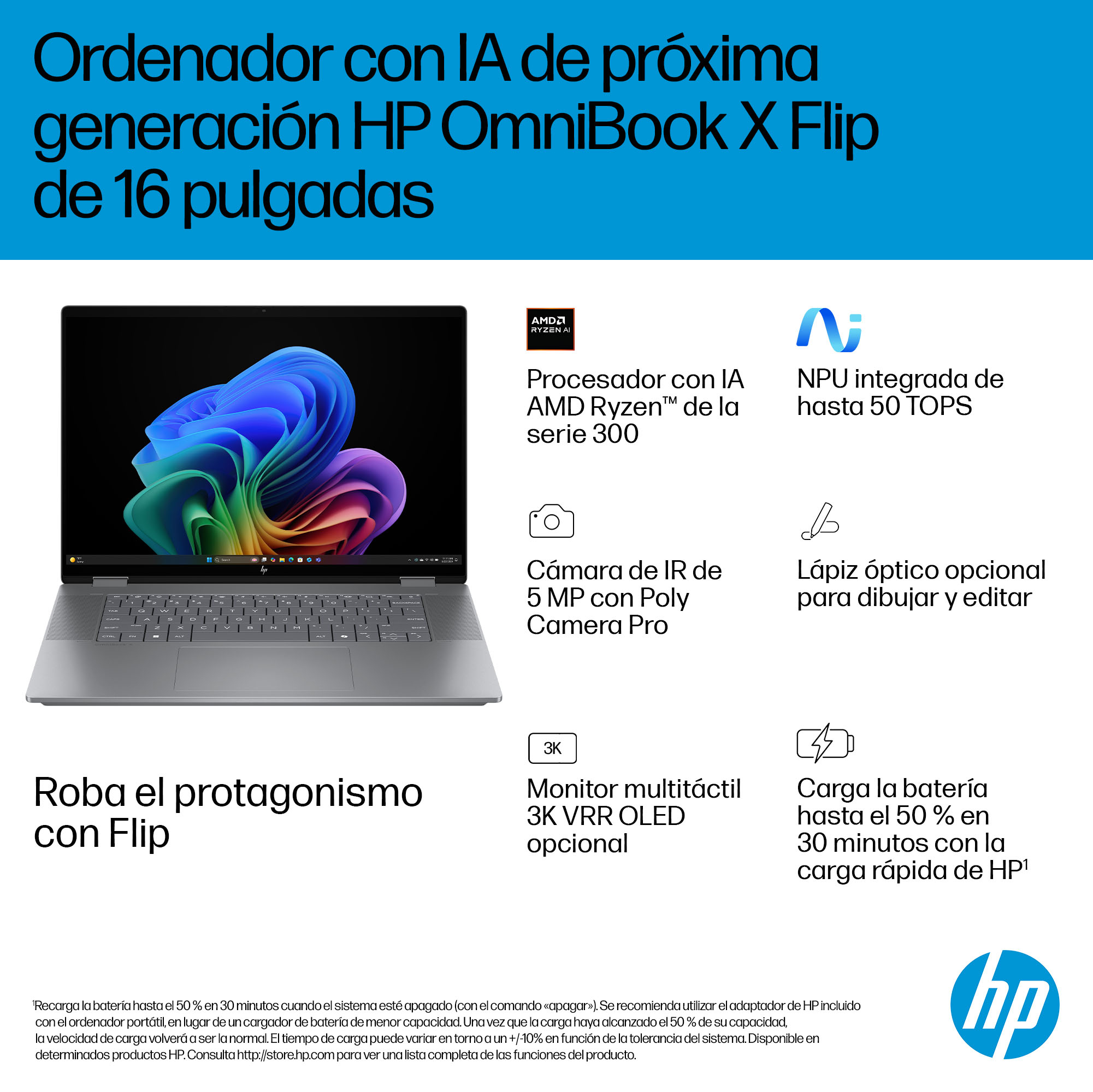 Portátil HP OmniBook X Flip 16-ar0004ns - imagen 7