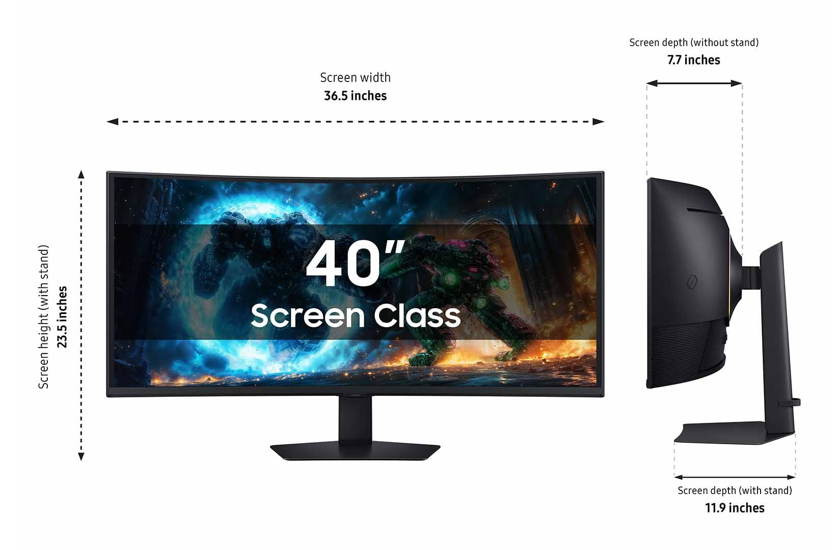 Samsung LS40FG75DENXZA computer monitor – image 4