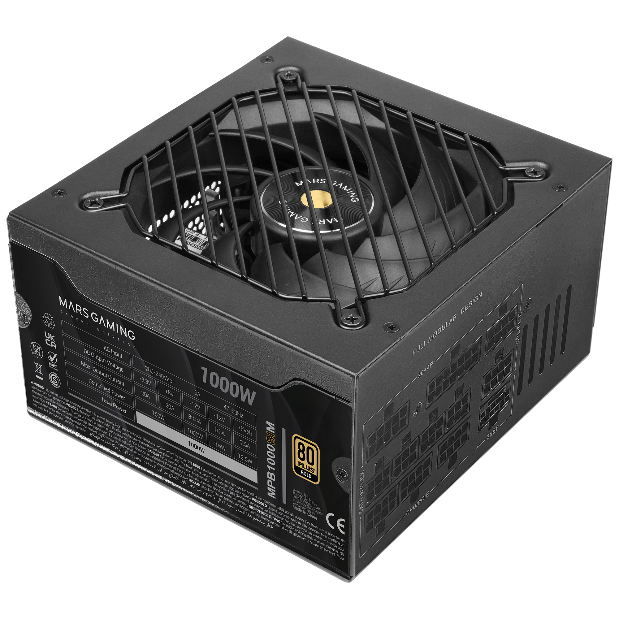 Mars Gaming MPB1000SIM power supply unit – image 2