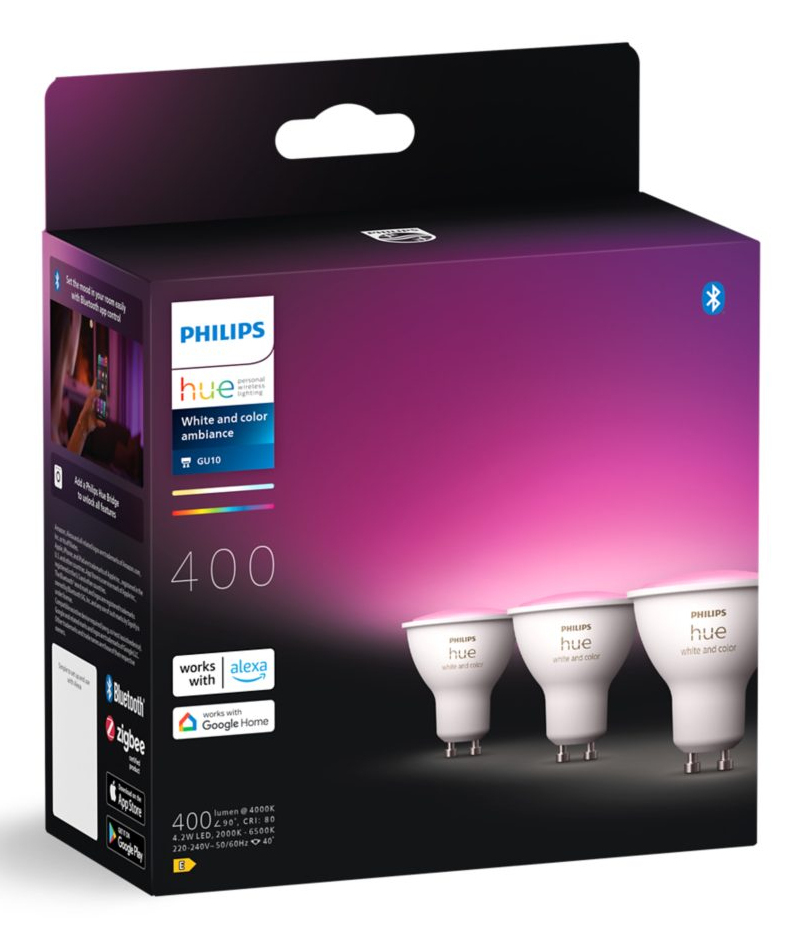 Philips by Signify Philips Hue White and colour ambience GU10 Smart lighting spot – image 3