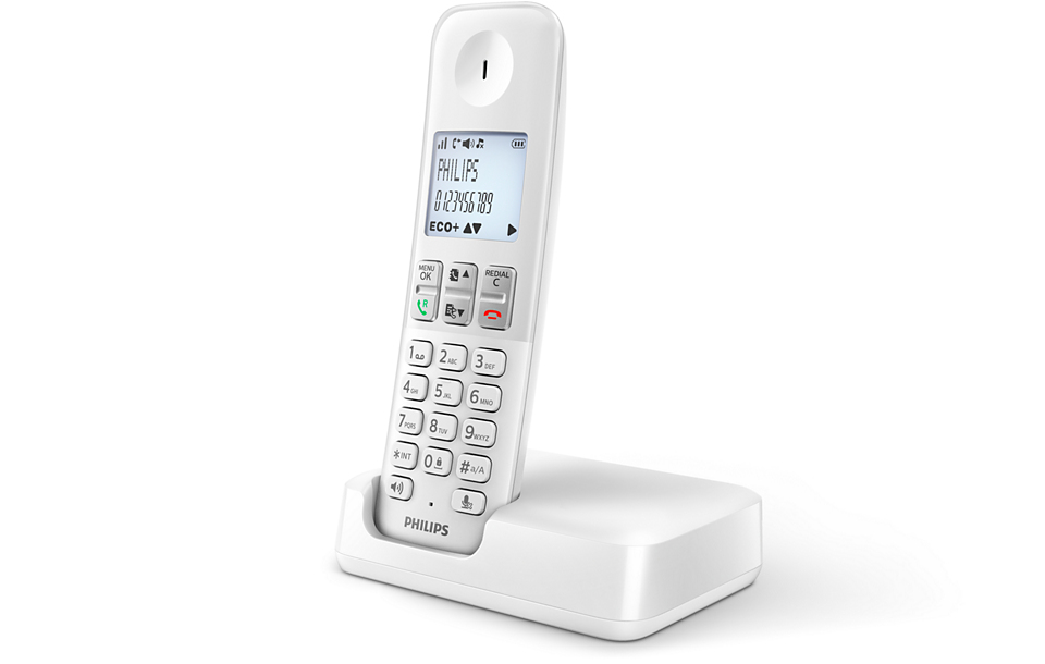 Philips D2501W/34 telephone DECT telephone Caller ID White – image 2