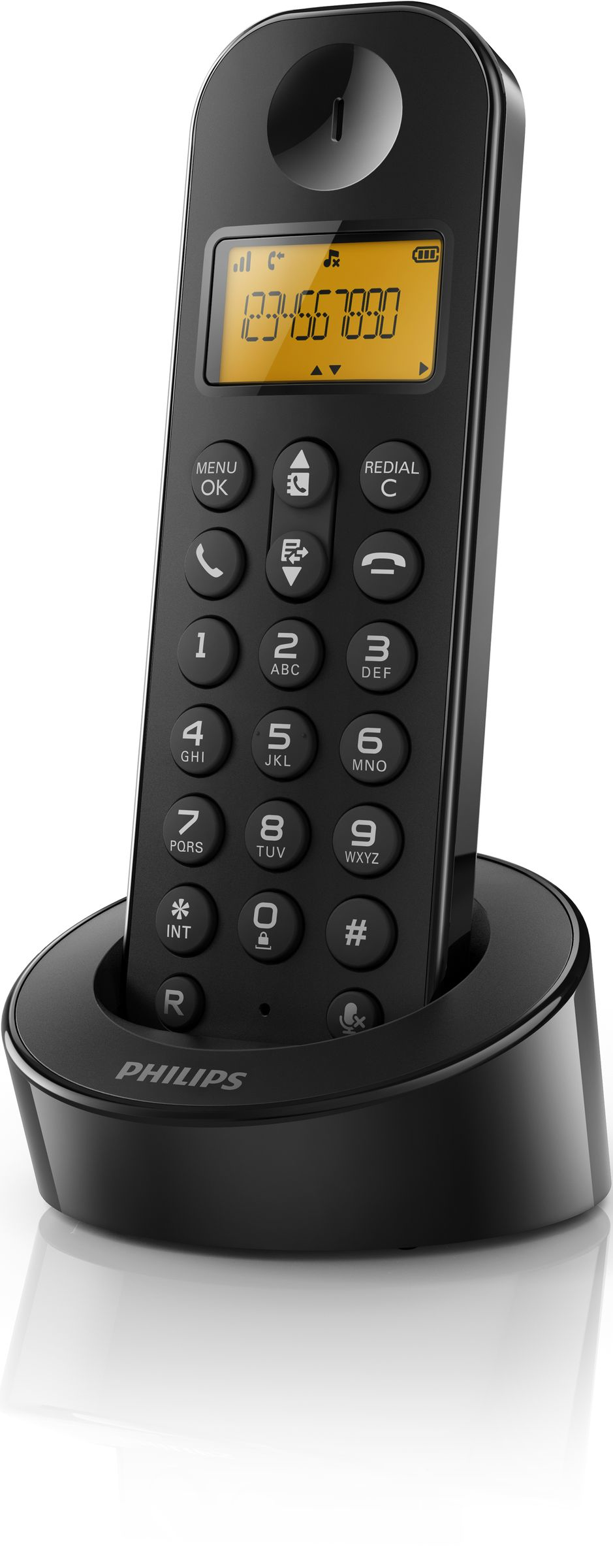 Philips D1201B/53 telephone Caller ID Black
