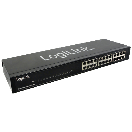 LogiLink NS0025A network switch Unmanaged Black – image 1