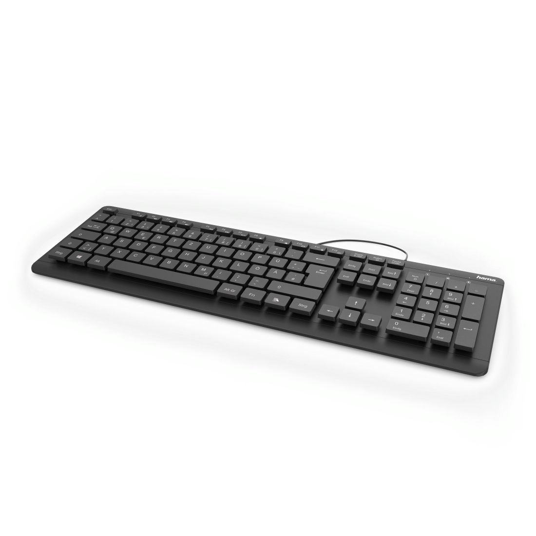 Hama KC-600 keyboard Office USB QWERTZ German Black – image 3