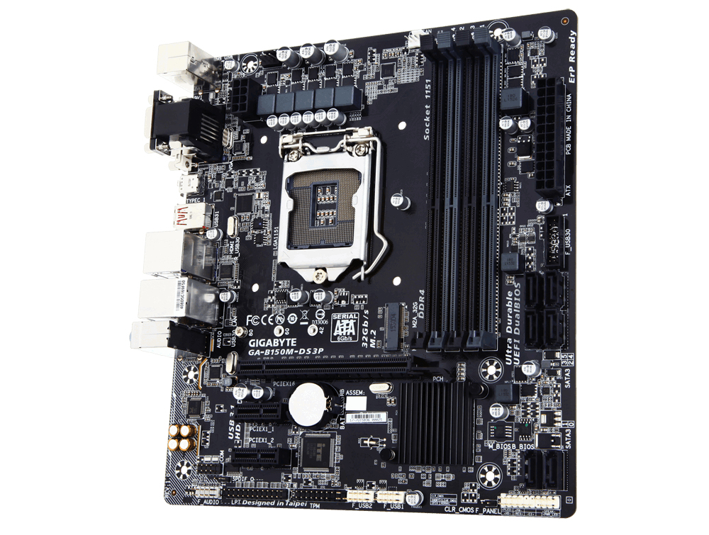GIGABYTE GA-B150M-DS3P motherboard Intel® B150 LGA 1151 (Socket H4) ATX – image 3