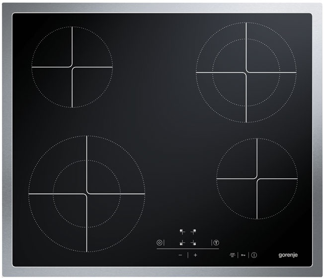 Gorenje ECT640AX hob Black Built-in Ceramic hob 4 zone(s)
