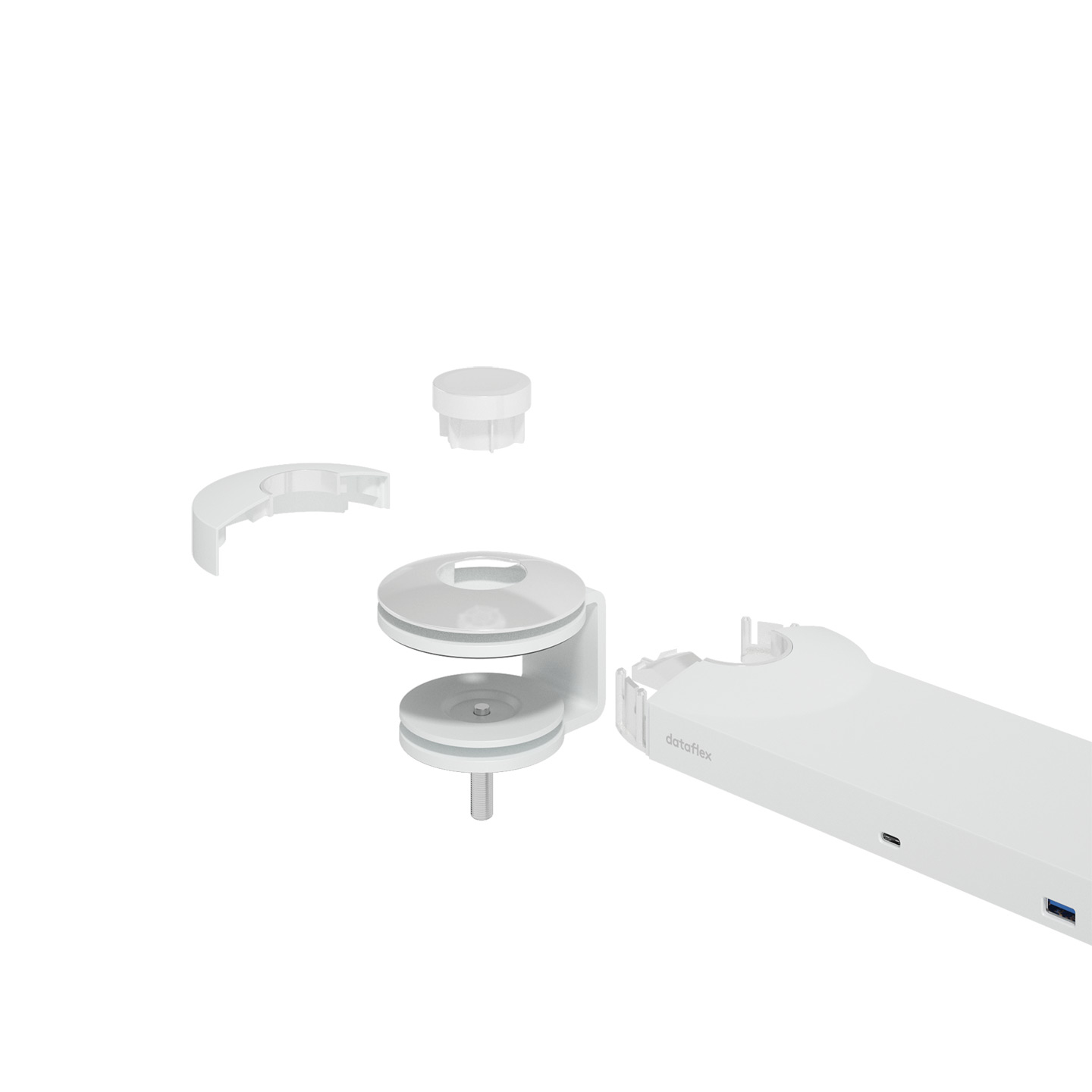 Dataflex 58.910 laptop dock/port replicator Wired USB 3.2 Gen 1 (3.1 Gen 1) Type-C Aluminium – image 2