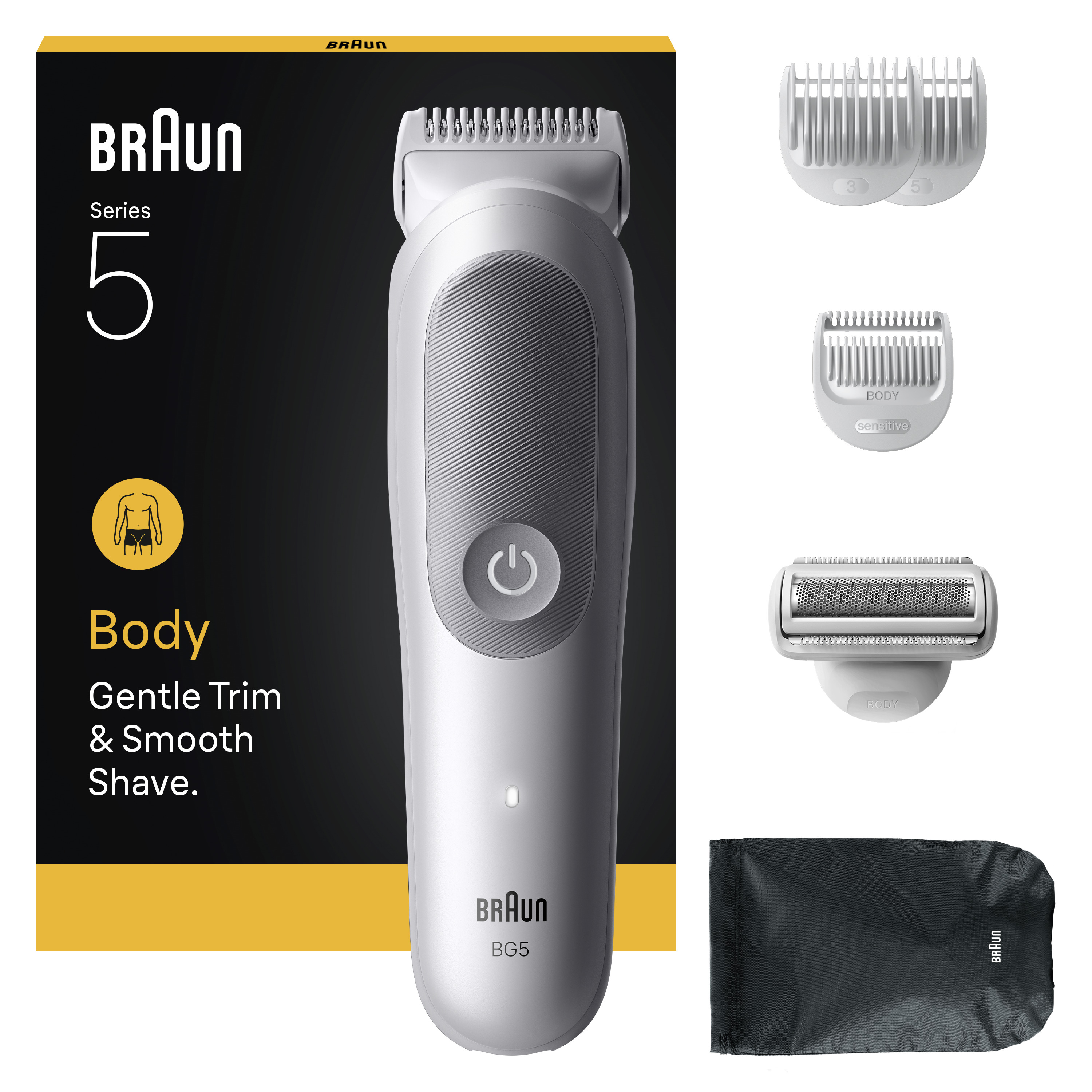 Braun Series 5 80789712 body groomer/shaver Light grey