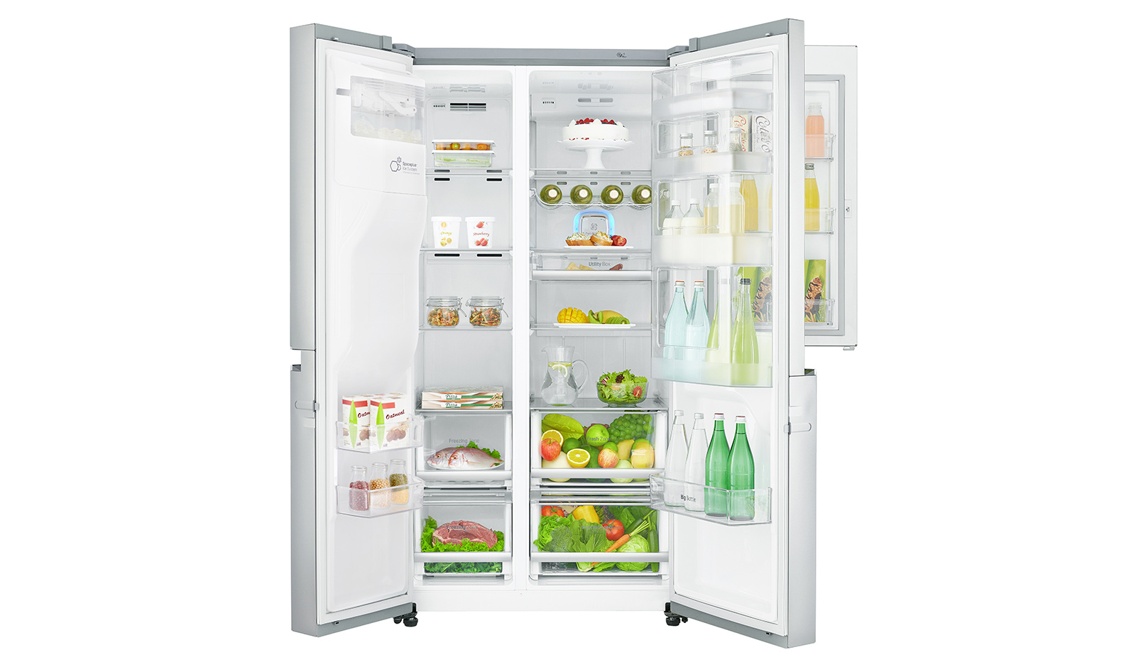 LG GSS6676SC side-by-side refrigerator Freestanding – image 2