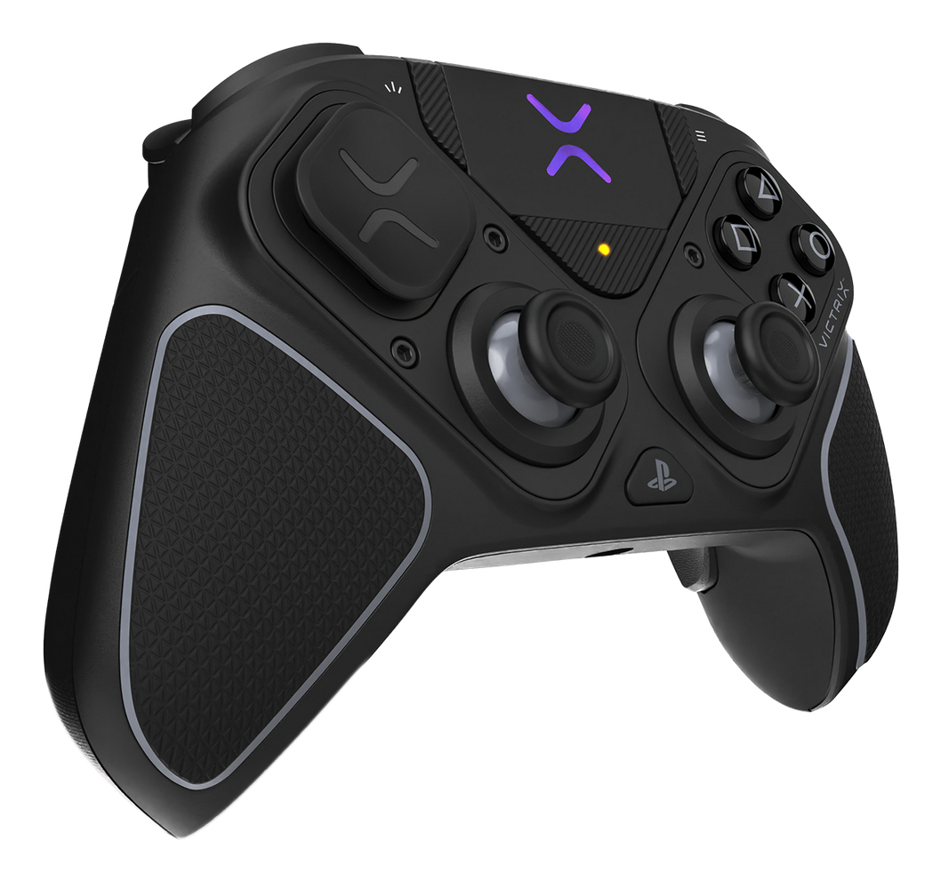 Turtle Beach Victrix Pro BFG Reloaded Noir PlayStation Manette de gaming modulaire sans fil w/Bluetooth, module Fightpad et effet Hall pour PlayStation 5, PlayStation 4 et PC