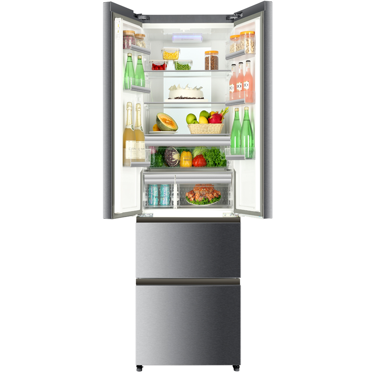 Haier B3FE742CMJ side-by-side refrigerator Freestanding – image 2