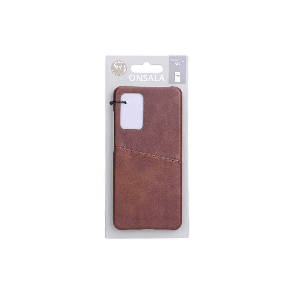 Onsala Mobile Cover Brown with Cardpocket Samsung A52 – image 2