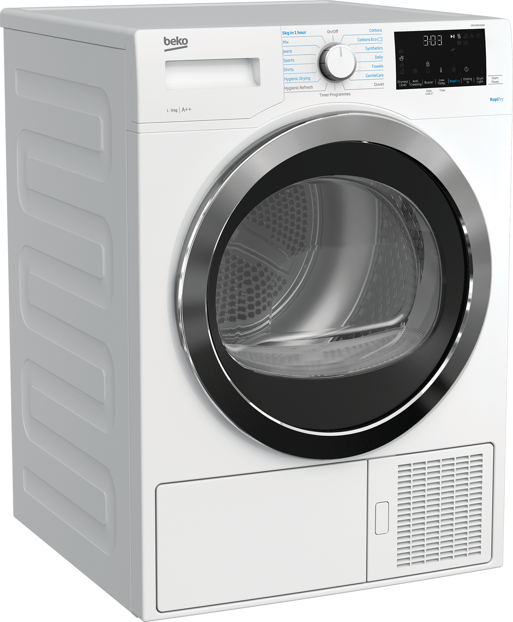 Beko DPHX90460W tumble dryer Freestanding Front-load – image 3