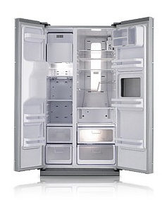 Samsung RSJ1PUPS side-by-side refrigerator Freestanding Silver – image 2
