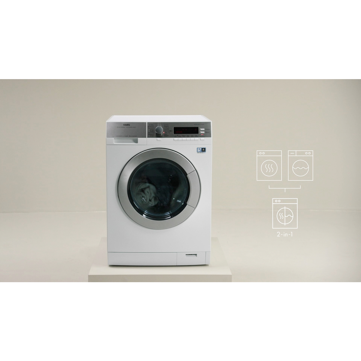 AEG L9WEC166BC washer dryer Freestanding Front-load White – image 4