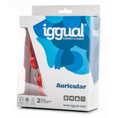 iggual PSI08998 headphones/headset Wired Head-band Red, White – image 2