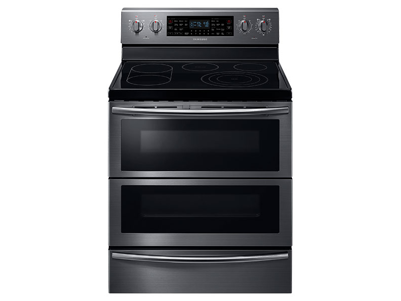 Samsung NE59J7850WG cooker Freestanding cooker Electric Black, Stainless steel – image 1