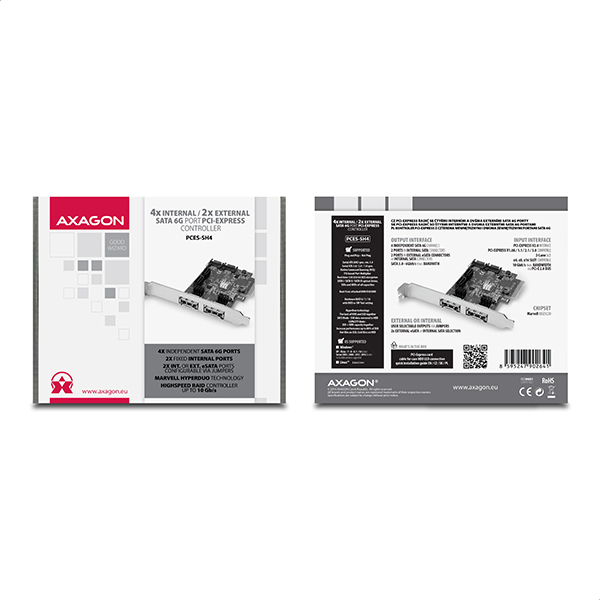 Axagon PCES-SH4 interface cards/adapter Internal SATA – image 7