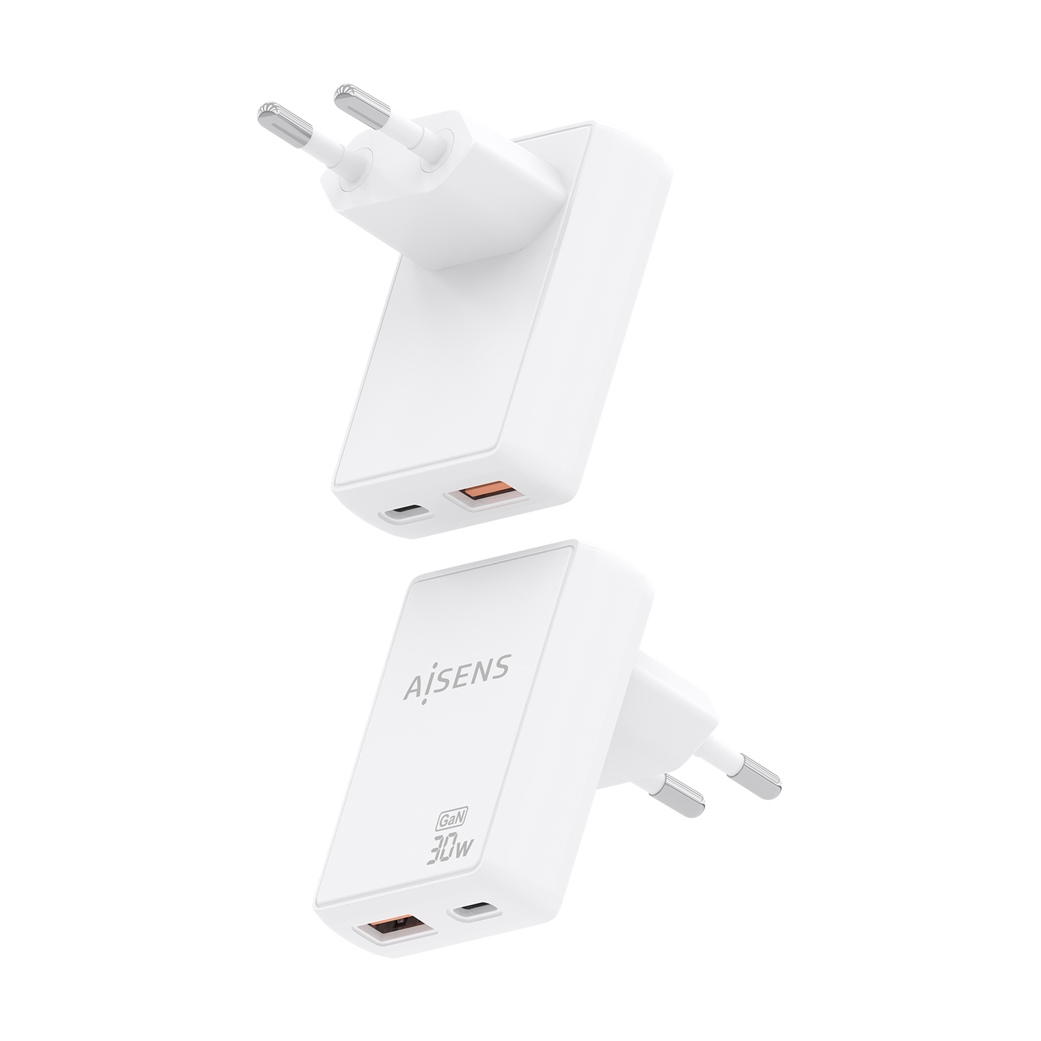 AISENS ASCH-30W2P074-W mobile device charger Digital camera, Mobile phone, Laptop, Smartphone, Tablet, Universal White AC Fast charging Indoor – image 3