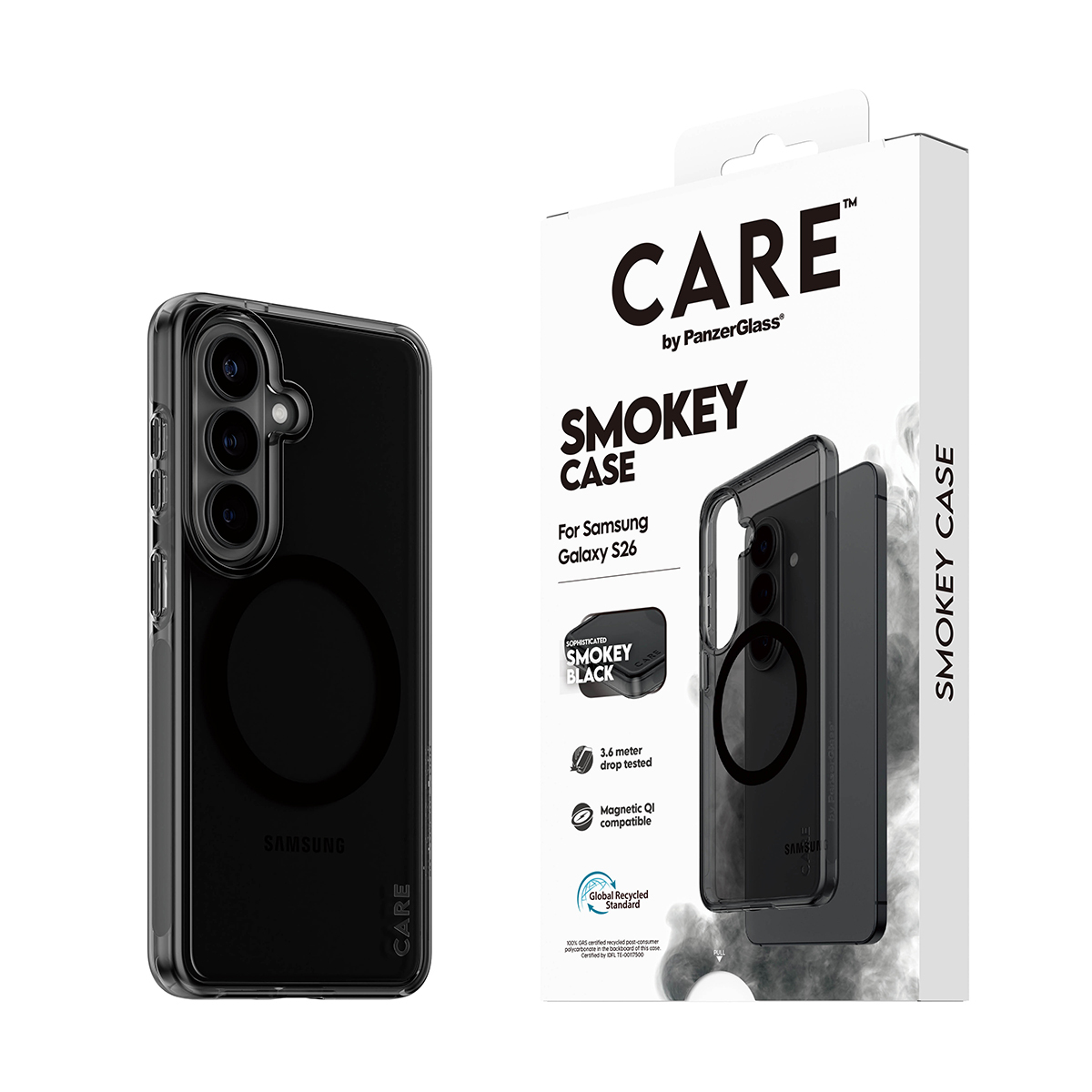 PanzerGlass CARE™ by PanzerGlass® Smokey Case w. Black Qi Samsung Galaxy S26 – image 6