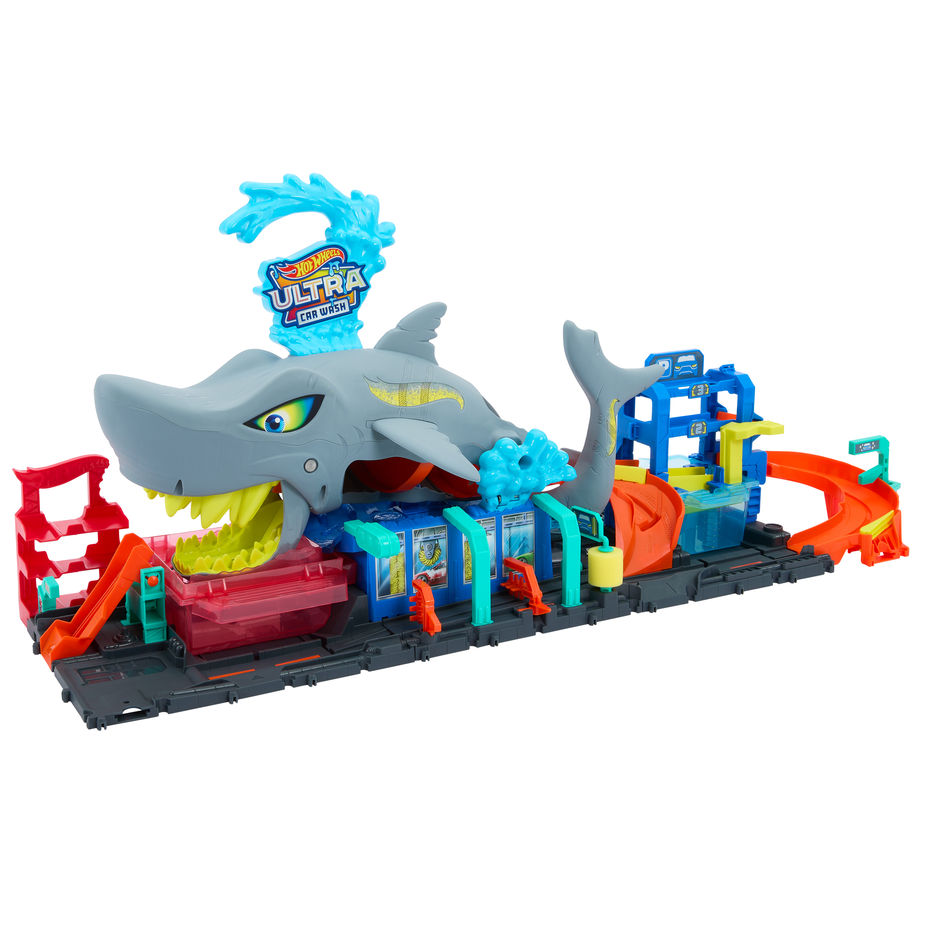 Hot Wheels City Autolavaggio Mega Squalo