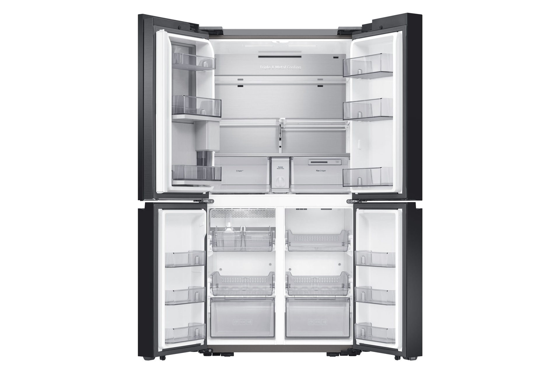 Samsung Bespoke RF65A9676AP/EU French Style Fridge Freezer with Beverage Center™ - Satin Beige – image 2
