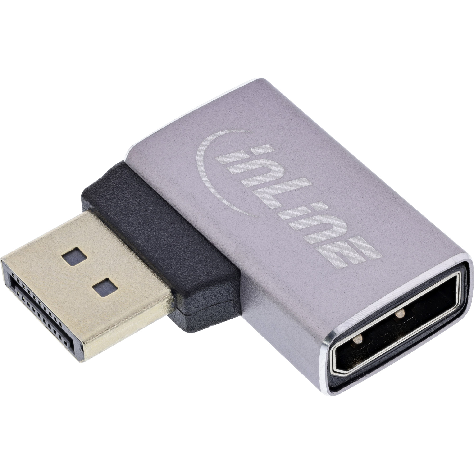 InLine 17291E adattatore per inversione del genere dei cavi DisplayPort Grigio Nero