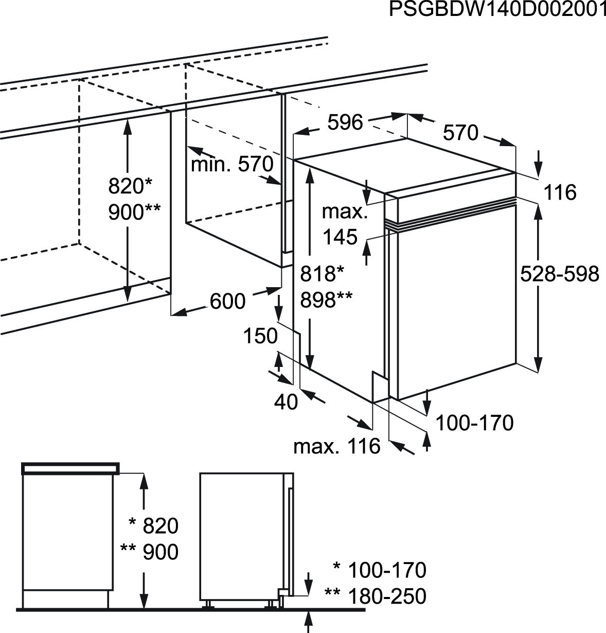 AEG F56312IM0 Semi built-in 13 place settings – image 3