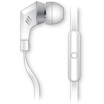 Celly MONO35W headphones/headset Wired In-ear Calls/Music White