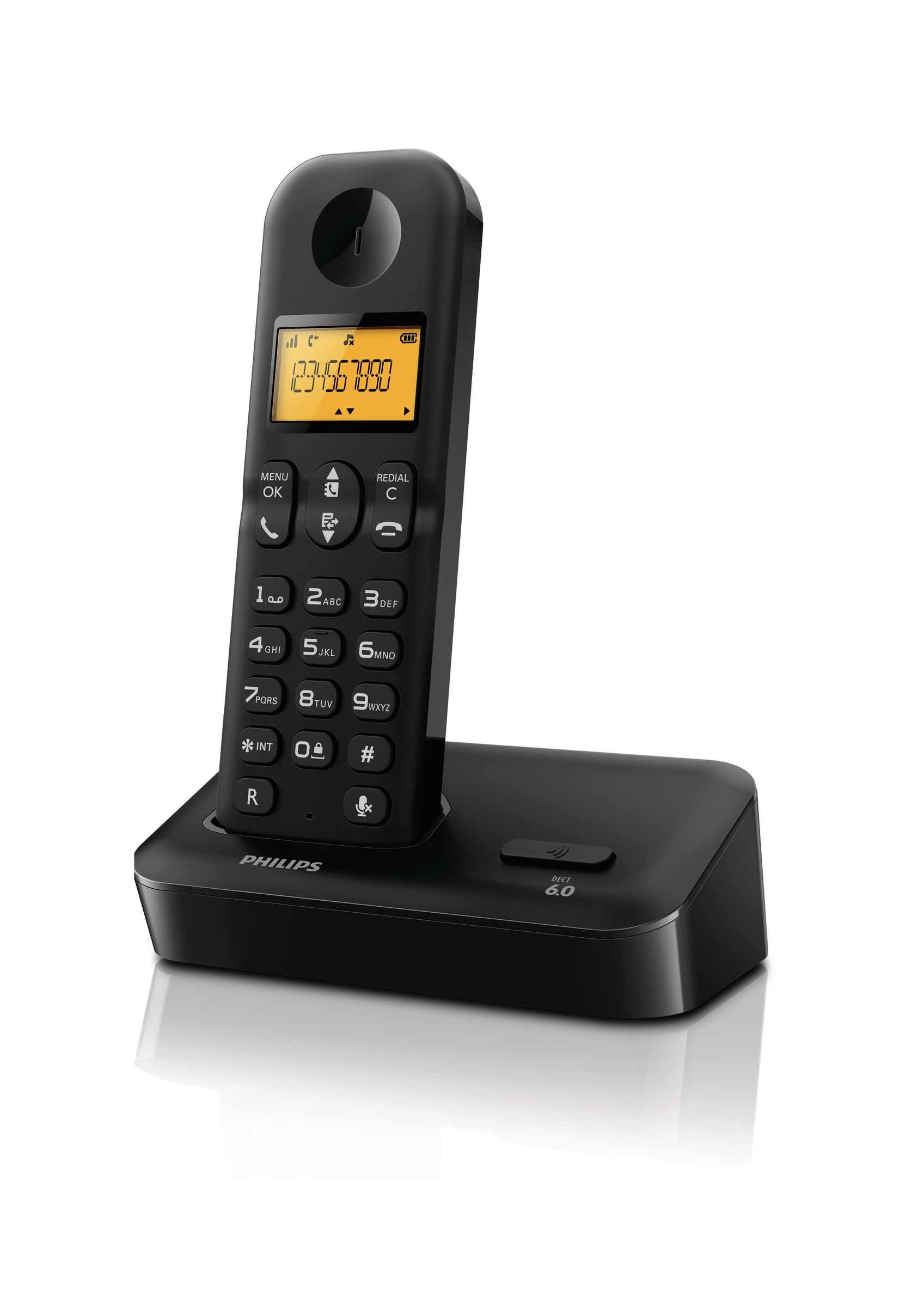 Philips D1501B/77 telephone Caller ID Black