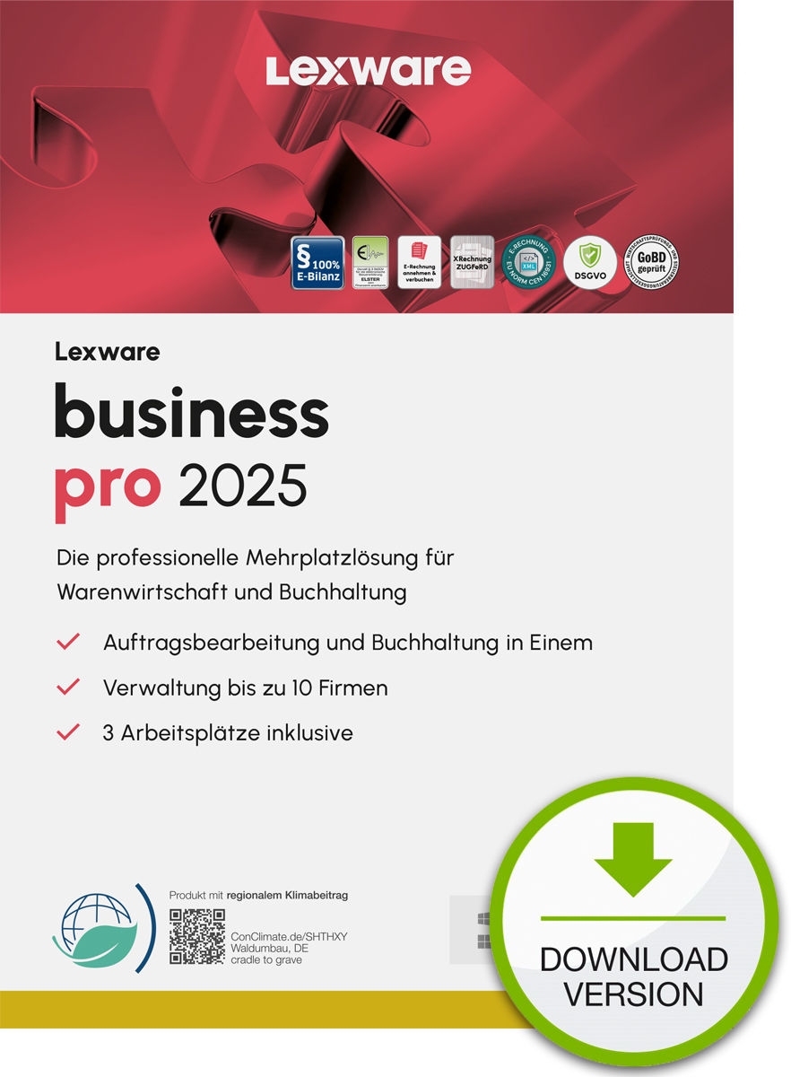 Lexware business pro 2025 "unbegrenzte Laufzeit" Download Contabilità