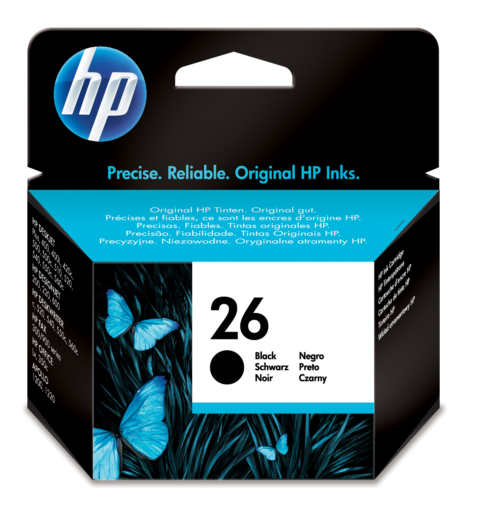 HP 26 ink cartridge 1 pc(s) Original Standard Yield Black