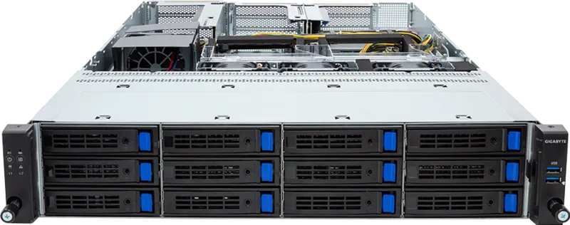 GIGABYTE R263-SG0-AAL1 Intel C741 LGA 4677 (Socket E) Rack (2U) Black, Grey – image 2