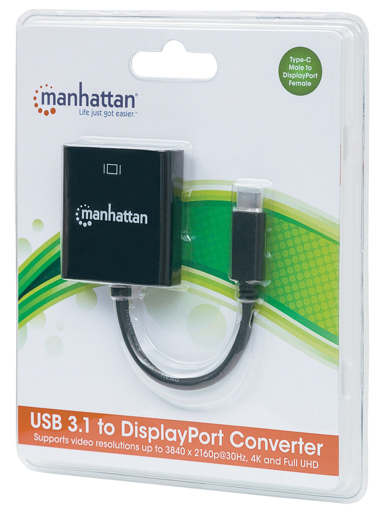 Manhattan USB-C to DisplayPort 1.2 Cable, 4K@30Hz – image 5