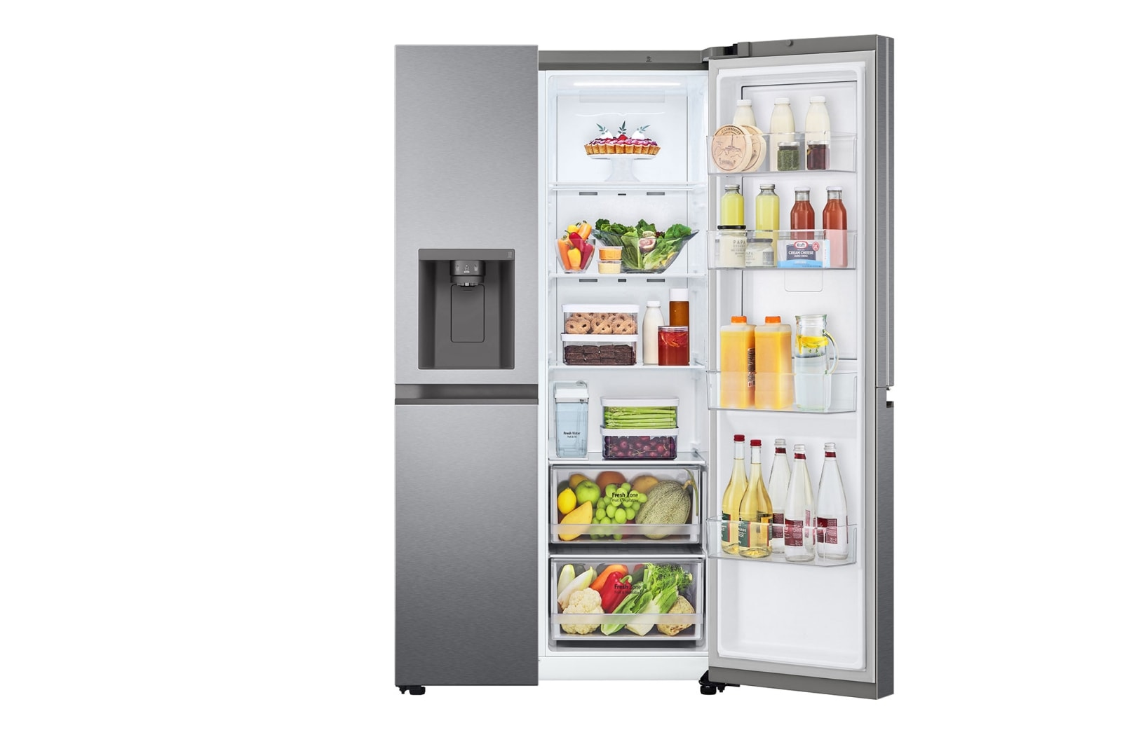 LG GSJV51DSXE side-by-side refrigerator Freestanding – image 2