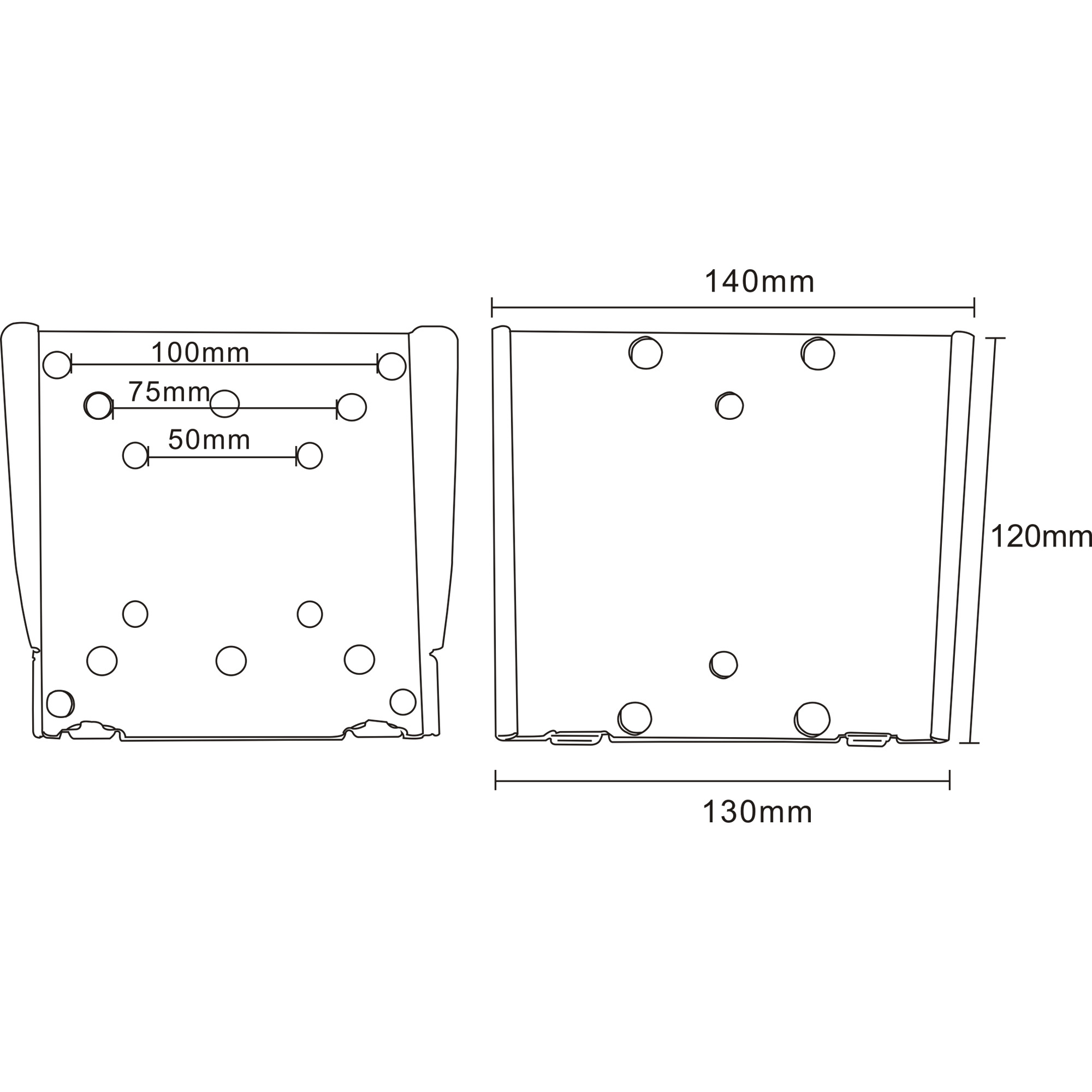InLine Wall Bracket for TFT 33-69cm 13-27" max. – image 5