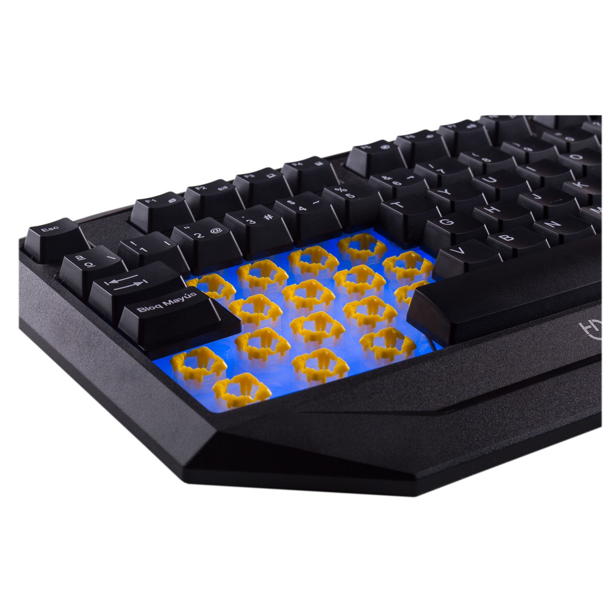 Hiditec GK200+ESUS keyboard Mouse included Gaming USB QWERTY Spanish Black – image 7
