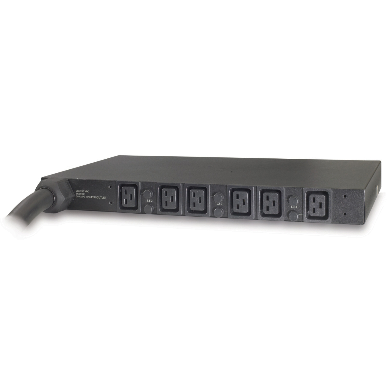 APC Rack PDU, Basic, 1U, 14.4kW, 208V, (6) C19